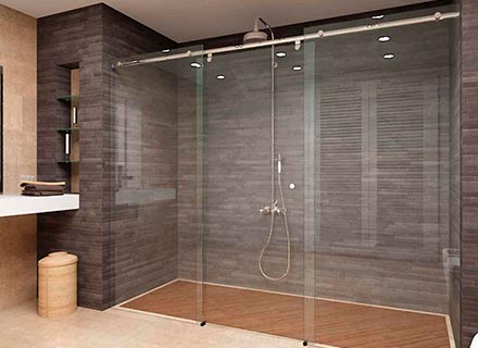 Divisiones de baño en vidrio