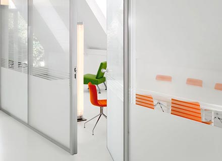 Divisiones para oficina en vidrio