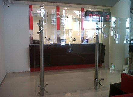 Vidrio de seguridad para bancos